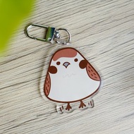 麻雀雖小但很可愛 麻雀壓克力吊飾