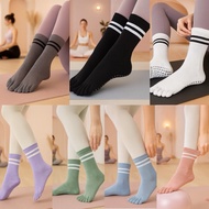 [NEW] 2 Sizes Strong Grip PREMIUM Finger Yoga Socks | Finger Grip Socks Breathable Cotton Anti Slip 