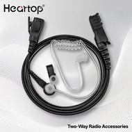 HEARTOP AX-F02 Motorola Acoustic Tube Earpiece with Mic PTT Earphone Headse HandsFree Headphone for 