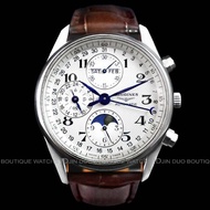 金鐸精品~W906 LONGINES 浪琴 Master 巨擘系列全日曆多功能月相 自動上鍊計時男錶