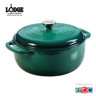 Lodge 6 Quart (5.58 litre) Green Enameled Cast Iron Dutch Oven