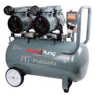 MT Masaki ปั้มลม OIL FREE 50 ลิตร 2 มอเตอร์ ปั้มลมเก็บเสียง ปั้มลมออยฟรี เสียงเงีบย 3600W 4HP ปั้มลม