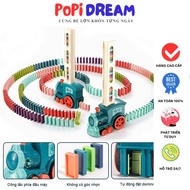 Đồ Chơi Tàu Hỏa Xe Lửa Domino Tự Động Bộ Tàu Domino Chuyển Động Cho Bé Lắp Ráp Thỏa Sức Sáng Tạo Đồ