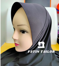 TUDUNG SARUNG HITAM FULL SCUBA/ SOFT/ SPAN / NIPIS ( HARD AWNING )