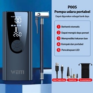 WEITI 10000mAh Air Pump Inflator Electric Pompa Ban Mobil Sepeda Elektrik Pompa Angin