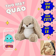 Thú nhồi bông thỏ mặt quạo - Size 25cm đến 65cm - Quà tặng gấu bông thỏ giận dữ đáng yêu - Gối ôm mề