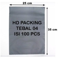 Plastik HD Tanpa Plong Plastik Packing Silver 25x35 / Plastik Packing