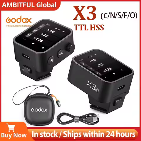 Godox X3 TTL HSS 2.4G Wireless Flash Trigger OLED Touch Screen Transmitter Quick Charge for Canon Ni
