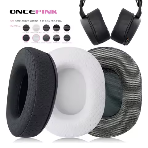 Oncepink Replacement Ear Pads for SteelSeries Arctis 7 7P 9 9X Pro Pro+ Headphone Thicken Cushion Ea
