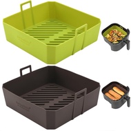 5QT Air Fryer Silicone Liners for Ninja AF141/AF142/AF181/AF182 & COSORI CAF-L501, 2 Pack BPA Free P