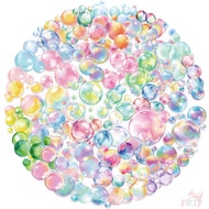 50Pcs/Set ❤ Watercolor Bubbles Series 02 PET Stickers ❤ DIY Fashion Waterproof Doodle Decals Sticker