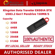 [Ready Stock]Original KINGSTON DTX DataTraveler EXODIA 120MB/S PenDrive USB 3.2 Pendrive 32GB/64GB/1