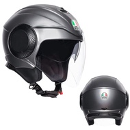 AGV | หมวกกันน็อกแบบสามส่วนสำหรับทั้งชายและหญิง พร้อมวิซอร์คู่ a *ORBYT—สีเทาด้าน M