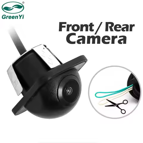 GreenYi Vehicle Front Side Rear View Camera Normal Image Optional Distance Scale Line Mirror/Non-mir
