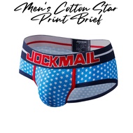 Men's Brief : Star Print Cotton Brief (Jockmail JM315)