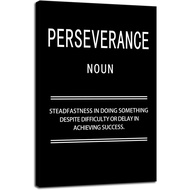 Motivational Wall Art Office Poster Prints Perseverance Noun Quote Positive Affirmation Success Insp