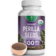 Organic Perilla Seed Extract with 9% Rosmarinic Acid - USDA Certified - Allergy Relief, Respiratory 