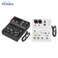 [vsrhkq] Audio Interface 2 Channel Audio Mixer, Compact Portable Professional Mixing  for Studio Rec