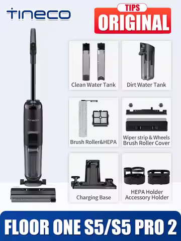 For Tineco FLOOR ONE S5/S5 Pro 2/S5 Extreme Wet Dry Water Tank brush roller HEPA Filter Holder Vacuu