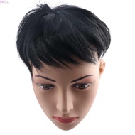 DWELL Male Natural Toupee False Handsome Party Nightclub Bar Wig Clip-On Hair Extensions Heat Resist