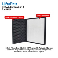 LifePro DH24 Filter/ H13 HEPA & Activated Carbon 2-in-1