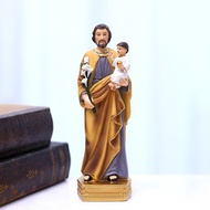 Catholic Resin Statue Statue of Saint Joseph Jesus Church Desktop Figure Figurine European Style