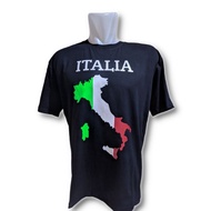KATUN HITAM Euro Italy 2021 Euro Casual Distro T-Shirt Premium Black Combed 30s Cotton