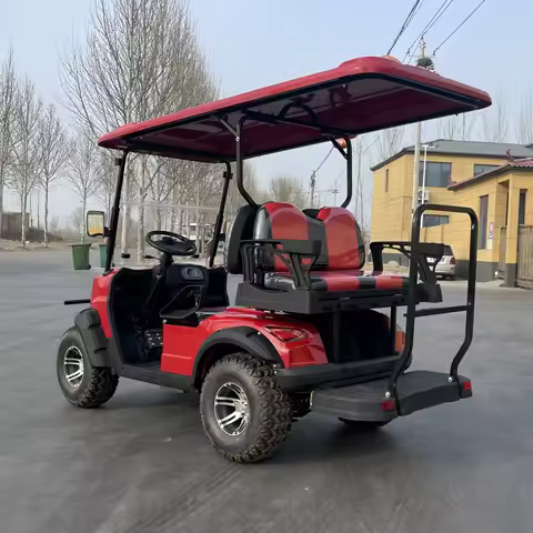 Chinese 4 6 8 10 Seater Electric Golf Carts Cheap Prices Buggy Car for Sale 48 Volt Lithium Ion Batt