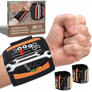 Magnetic Wristband for Tools (2-Pack) - Premium Tool Belt for Men, Heavy-Duty 20-Magnet Holds Screws