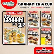 Laminated - Graham in a cup Laminated | Graham Dessert Menu Signages