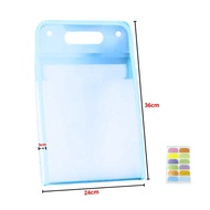 Tas file Handle Warna Transparan Anti Air Multi Layer Folder Tas File 13 Sekat Map Tas Dokumen A4 Fo