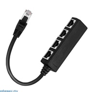 zebeaacc RJ45 Ethernet Splitter Networking Cable Adapter 1 To 4 RJ45 Ethernet Connector