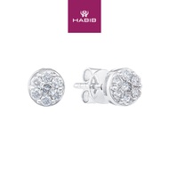HABIB Diamond Earring in 585/9K White Gold 456441120