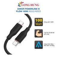 USB Type-C to USB Type-C Cable Anker PowerLine III Flow 100W 0.9m A8552/1.8m A8553 - Genuine product