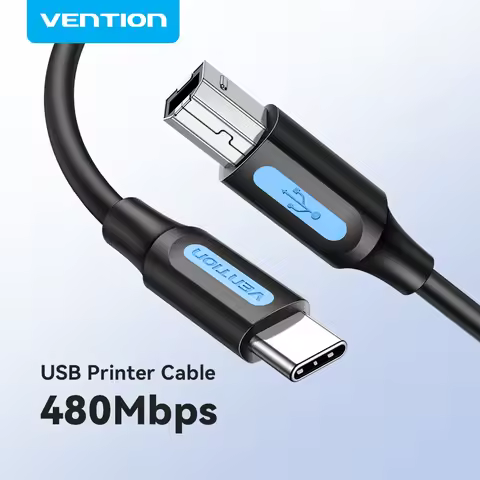 Vention USB C to USB Printer Cable for MacBook Pro Scanner Fax machine HP Canon Dell Samsung Printer