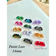 Swarovski Austria Love 14mm Chin Pin Brooch