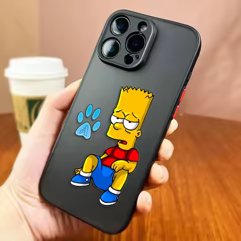 Funny Cute S-Simpsons Cover Matte Phone Case For REALME 6 7 7I 8 8I 9 9I 10 11 12 13 C21Y C35 C53 C5