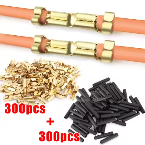 U-Shaped Electrical Wire Connectors Set Crimp Terminals Block for Fast Wiring Cable Lock 0.5-1.5mm² 