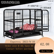 NEW Dog Cage Teddy Small Dog with Toilet Medium-Sized Dog Bold Dog Cage Corgi Dog Dog Cage Cat Cage Rabbit Cage FZJJ