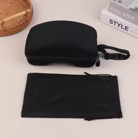 New Protection Ski Eyewear Box Ski Glasses Case Eyewear Hard Shockproof Case Ski Goggles Black Nylon