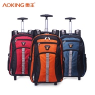 Aoking Waterproof Travel Trolley Backpack Luggage Wheeled Bag Large Capacity Trolley Bags for Laptop