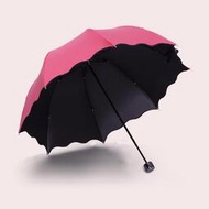 雨傘 防風遮陽傘 遮陽傘 釣魚傘 摺疊傘 遇防曬遮陽傘 男女通用雨傘 黑膠防紫外線太陽傘 三折疊傘