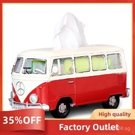 Retro Car Tissue Holder Wrought Iron  Bus Tissue Box Bedroom  Room Decoration Ornaments Factory Outl
