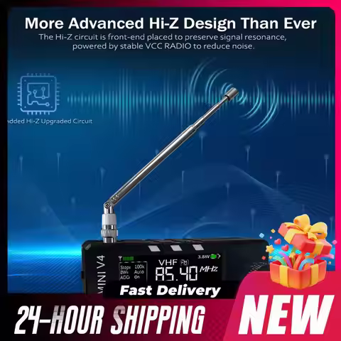 AMNVOLT V4 ATS MINI SI4732 Radio All Band FM AM Radio Receiver with Headphone Amplifier LSB USB Tran