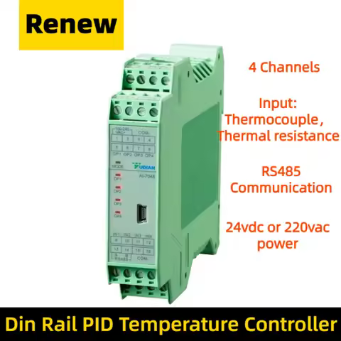 Ai-7048 D5 Pid Temperature Controller Instruments Four-channels Pt100 Thermocouple Temperature Acqui