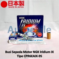 Original NGK IRIDIUM IX CPR6EAIX-9S Motorcycle Spark Plugs Original Japan Blade FI Revo Absolute Fit
