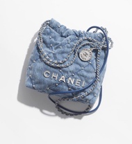 Chanel 22 mini 牛仔布 2024