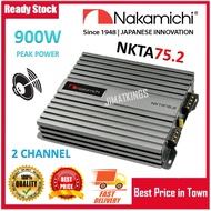 [JIMAT KINGS] Nakamichi NKTA 75.2 Car Amplifier 900 Watts 2 Channel High Power Amplifier | Amplifier