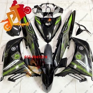 Yamaha Lc 135 Cover Set All Black Hitam Kilat Exciter King 87 88 Hijau Lumut Stripe V1 V2 V3 V4 V5 V