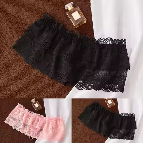 Men G-String Lace Lingerie Skirt Panties Mesh Sheer Briefs Femboy Bulge Pouch Thongs Adult Underwear